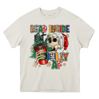 Cream dead inside but jolly as fuck Heavy Core Tee - MaliasSmallBusiness