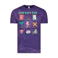 Cloud Purple nurse god says i am  nurse elements Vintage Tee - AdoDesignShop