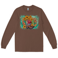 Chestnut cowboy boots sunflower Long Sleeve Tee - AdoDesignShop