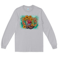 Moon Dust cowboy boots sunflower Long Sleeve Tee - AdoDesignShop