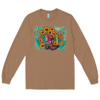 Toasted Coconut cowboy boots sunflower Long Sleeve Tee - AdoDesignShop