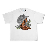 Lunar Rock gray cowgirl and roses Urban Heavy Tee - AdoDesignShop