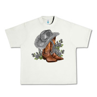 Pistachio gray cowgirl and roses Urban Heavy Tee - AdoDesignShop