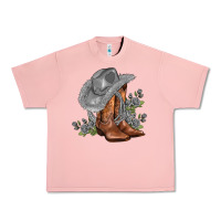 Salmon gray cowgirl and roses Urban Heavy Tee - AdoDesignShop