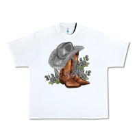 White gray cowgirl and roses Urban Heavy Tee - AdoDesignShop