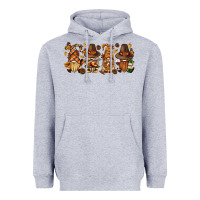 Heather Grey thanksgiving gnomies bbs Heavyweight Hoodie - BundleAndBundleShop