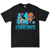 Black 1st christmas gingerbread boy Premium Tee - Zillion Design Studio