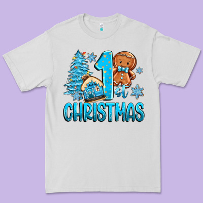 1st Christmas Gingerbread Boy Premium Tee Designed By Zillion Design Studio