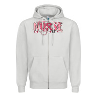 Dove Grey nurse breast cancer awareness Zipper Hoodie - MaliasSmallBusiness