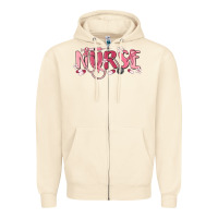 Sandshell nurse breast cancer awareness Zipper Hoodie - MaliasSmallBusiness