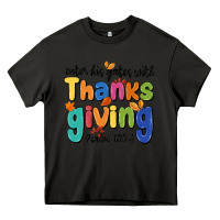 Asphalt enter his gates with thanksgiving psalm 100 4 Heavy Core Tee - MaliasSmallBusiness