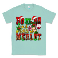 Seafoam ho ho ho and a bottle of merlot Classic Tee - AdoDesignShop