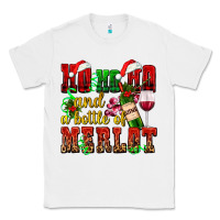 White ho ho ho and a bottle of merlot Classic Tee - AdoDesignShop