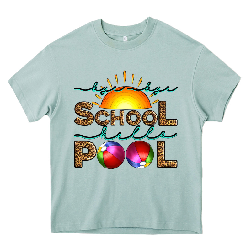Bye Bye School Hello Pool Heavy Core Tee by Artiststas | Teevron