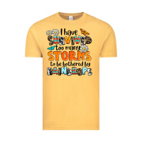 Vintage Mustard i have survived to may storms to be bothered by ra Vintage Tee - AdoDesignShop