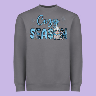 Cozy Season Gnome Coffee Heavyweight Sweatshirt Designed By Jahusdesignshop