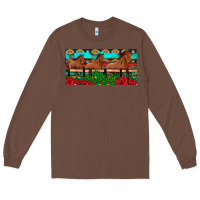 Chestnut horses roses ann cactuses license plate Long Sleeve Tee - Artiststas
