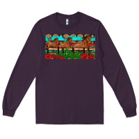 Plum horses roses ann cactuses license plate Long Sleeve Tee - Artiststas