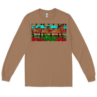 Toasted Coconut horses roses ann cactuses license plate Long Sleeve Tee - Artiststas
