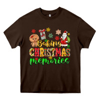 Chocolate Brown baking christmas memories Heavy Core Tee - MaliasSmallBusiness