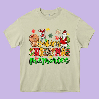 Baking Christmas Memories Heavy Core Tee Designed By Maliassmallbusiness