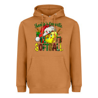 Meerkat santa's favorite softball bbs Heavyweight Hoodie - BundleAndBundleShop