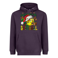 Plum santa's favorite softball bbs Heavyweight Hoodie - BundleAndBundleShop
