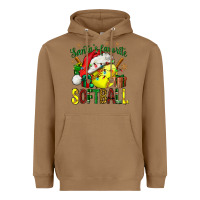 Toasted Coconut santa's favorite softball bbs Heavyweight Hoodie - BundleAndBundleShop