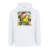 White santa's favorite softball bbs Heavyweight Hoodie - BundleAndBundleShop