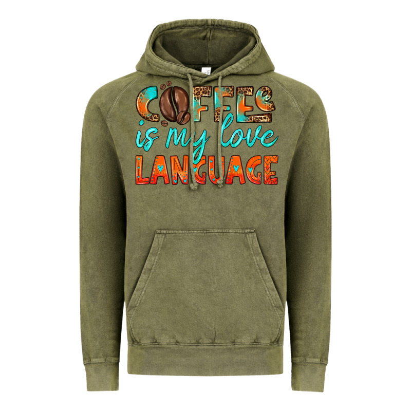 Coffee Is My Love Language Vintage Hoodie by HRA Design Shop | Teevron