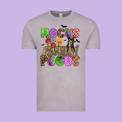 Hocus Pocus Skeleton Vintage Tee Designed By Adodesignshop