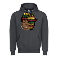 Smoke black woman africa silhouette Zipper Hoodie - MaliasSmallBusiness