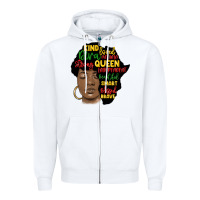 White black woman africa silhouette Zipper Hoodie - MaliasSmallBusiness