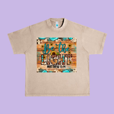 Be The Light Matthew 5 14 Urban Heavy Tee Designed By Jahusdesignshop