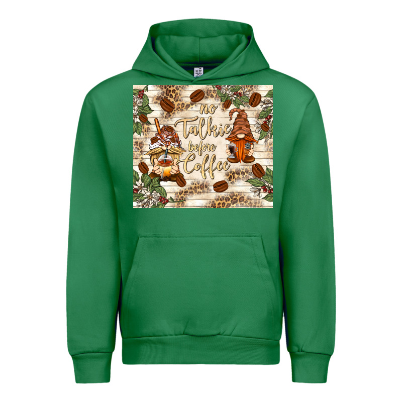 No Talkie Before Coffee With Gnomies Urban Hoodie by TumblerDesignByShophia | Teevron