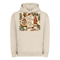 Pigment French Oak no talkie before coffee with gnomies Urban Hoodie - TumblerDesignByShophia