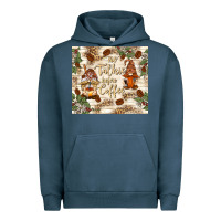 Pigment Midnight Navy no talkie before coffee with gnomies Urban Hoodie - TumblerDesignByShophia