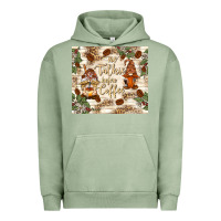 Pigment Oil Green no talkie before coffee with gnomies Urban Hoodie - TumblerDesignByShophia