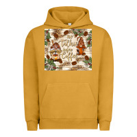 Pigment Peanut Butter no talkie before coffee with gnomies Urban Hoodie - TumblerDesignByShophia