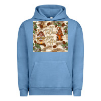 Pigment Pebble Blue no talkie before coffee with gnomies Urban Hoodie - TumblerDesignByShophia