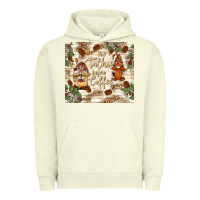 Pigment Pistachio no talkie before coffee with gnomies Urban Hoodie - TumblerDesignByShophia