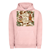 Pigment Salmon no talkie before coffee with gnomies Urban Hoodie - TumblerDesignByShophia