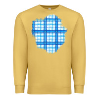 Antique Gold Winter Tartan Patch Premium Sweatshirt - BundleAndBundleShop