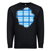 Black Winter Tartan Patch Premium Sweatshirt - BundleAndBundleShop