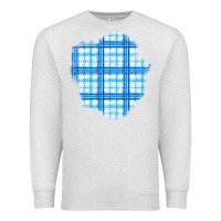 Oatmeal Heather Winter Tartan Patch Premium Sweatshirt - BundleAndBundleShop