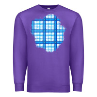 Purple Winter Tartan Patch Premium Sweatshirt - BundleAndBundleShop