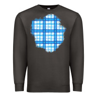 Smoke Winter Tartan Patch Premium Sweatshirt - BundleAndBundleShop
