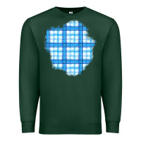 Sports Green Winter Tartan Patch Premium Sweatshirt - BundleAndBundleShop