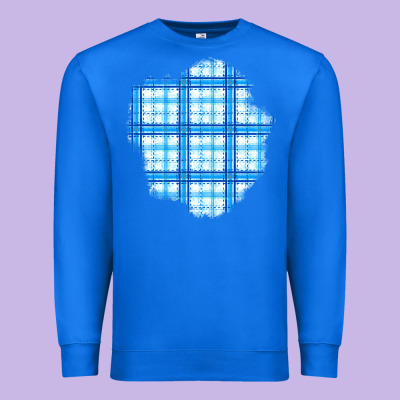 Winter Tartan Patch Premium Sweatshirt Designed By Bundleandbundleshop