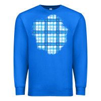 True Royal Winter Tartan Patch Premium Sweatshirt - BundleAndBundleShop
